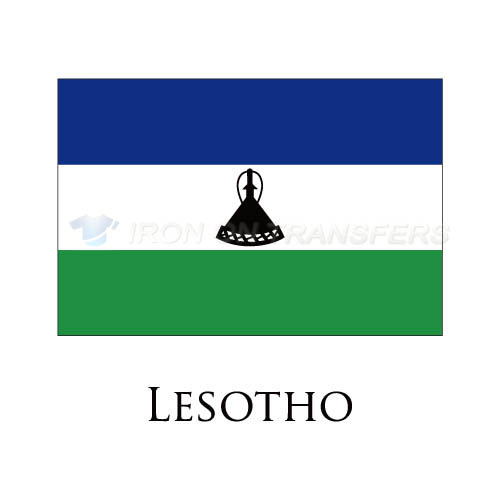Lesotho flag Iron-on Stickers (Heat Transfers)NO.1912